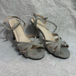 Benjamin Walk Glittering Silver Heels